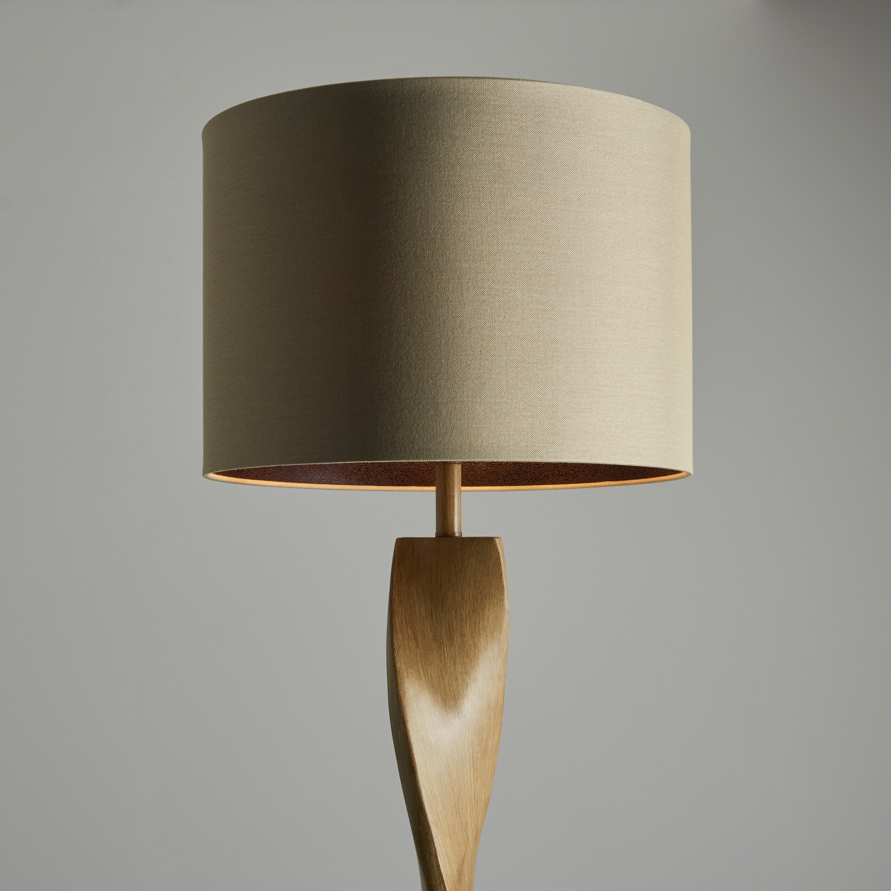 Enugu Spiral Wood Floor Lamp
